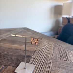 Rose Gold Hoop Earrings